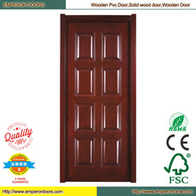 Del PVC puerta de madera PVC madera puerta puerta de madera sólida